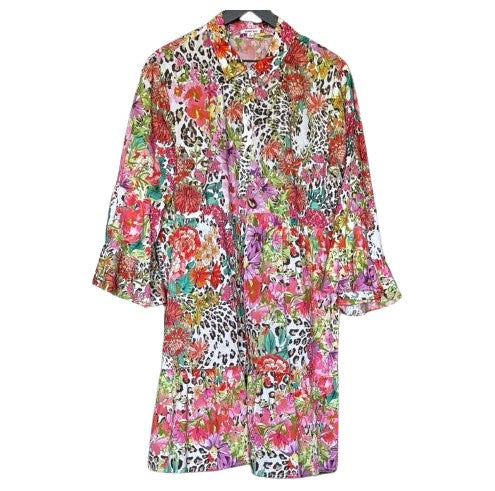 Wild Garden Easy Fit Tiered Dress - Wild Garden
