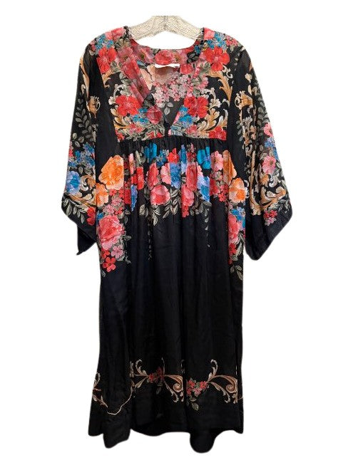 Black Royal Easy Coverup Dress - Multi