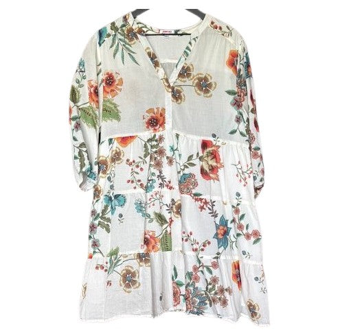 Ekru Ardell Tiered Henley Dress