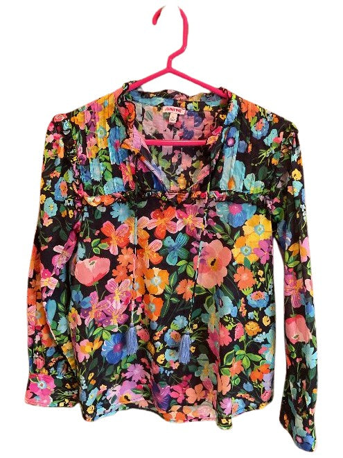 Wild Bloom Ruffle Yoke Blouse - Wild Bloom