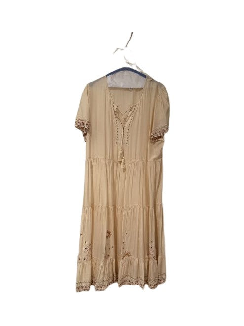 TIERED DRESS - CREAM