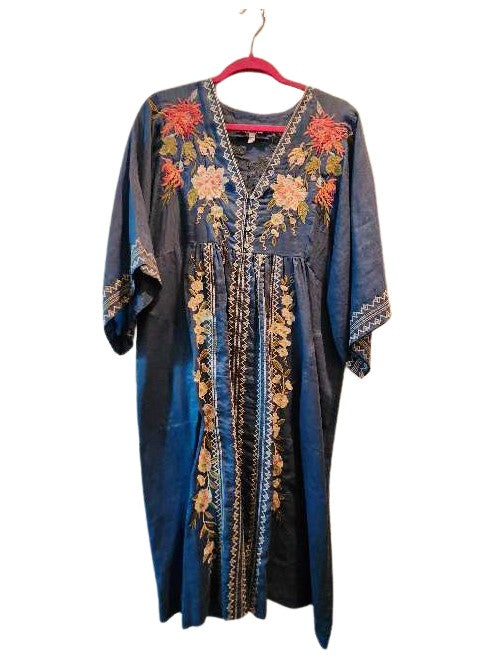 Nalina Kimono Dress - Cerulean Blue