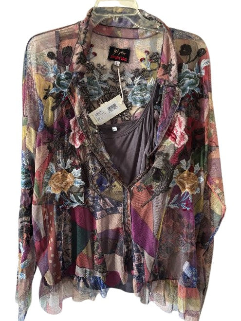 Zell Mesh Blouse - Vintage Stitch Patch