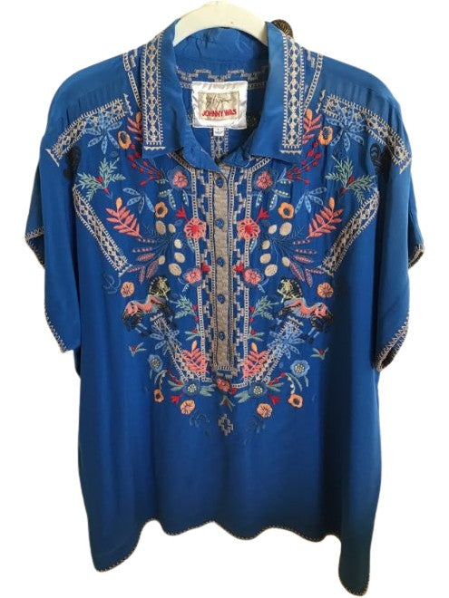 Masquarade Blouse - Nautical Blue