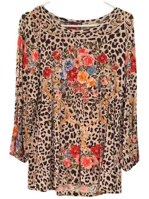 Cheetah Puff Sleeve Top - Cheetah
