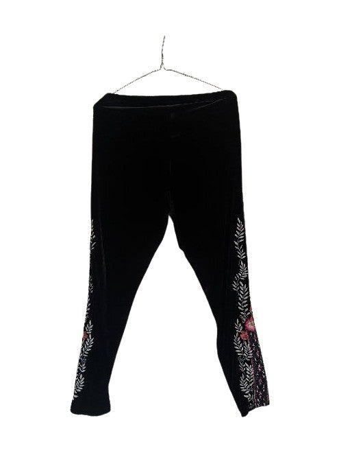 ELLIE VELVET LEGGING - BLACK