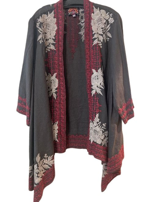 Camille Draped Cardigan - GREY