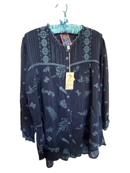 Fern Lilly Blouse - Blue Night