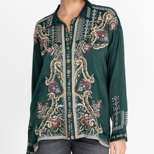 Tandit Blouse - Darkest Spruce