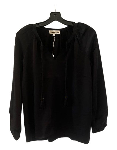 PEASANT BLOUSE - BLACK