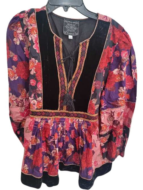 Kimmy Peasant Top - Multi