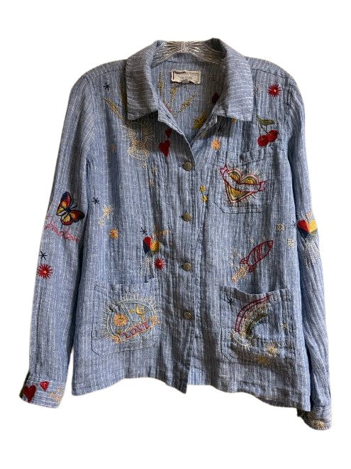 ODINE WORKER JACKET - STRIPE