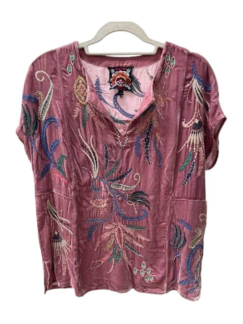ANTONELLA VELVET BLOUSE - DUSTY ROSE