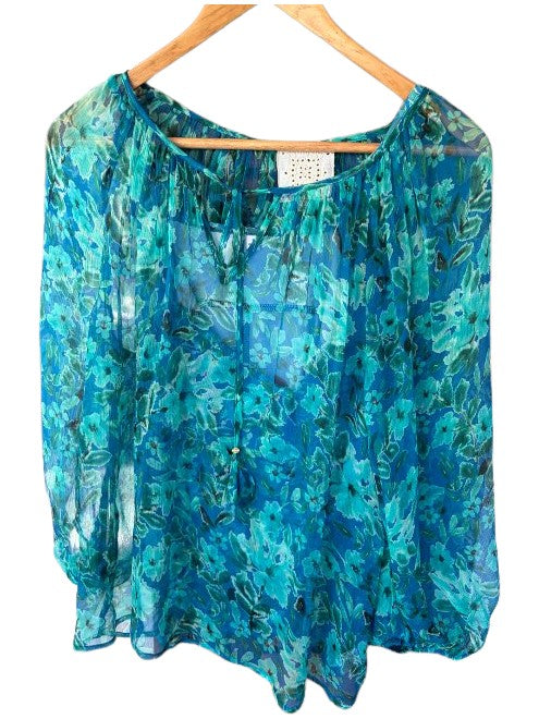 Raquel Silk Peasant Blouse - Raquel
