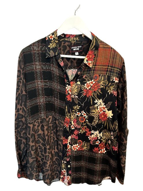 Mix Media Oversized Shirt