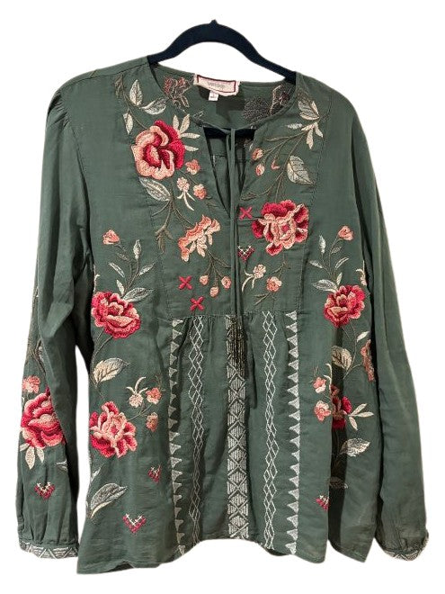 PRAIRIE BLOUSE - VERDIGRIS