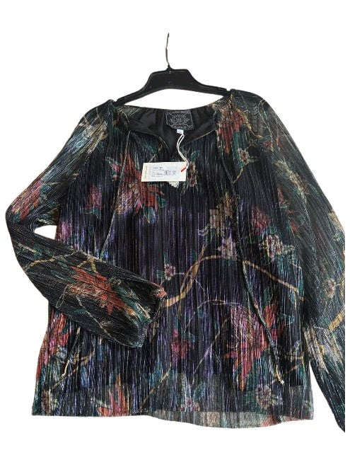 EVELINA METALLIC BLOUSE - MULTI