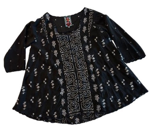 RIDDEN BLOUSE - BLACK