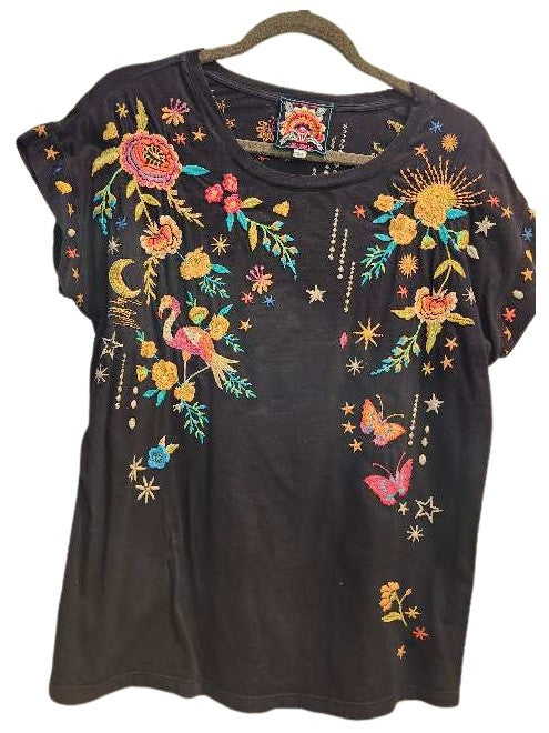 THALIA RELAXED TEE - BLACK