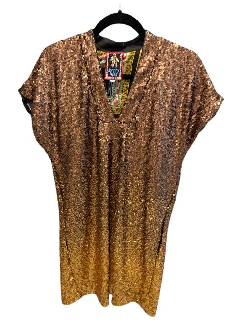 Sequin Gold Alma Dress - Gold