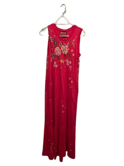 Ceretti Tiered Maxi Tank Dress - RASPBERRY