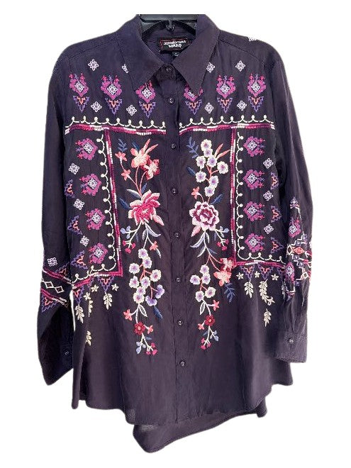 Curacao Oversized Shirt Tunic - Deeppurple
