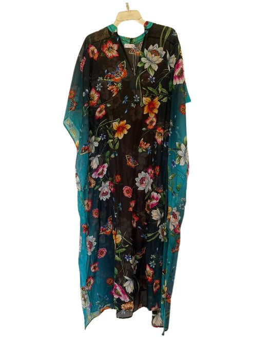 Ombre Garden Black Kaftan - Ombre Garden