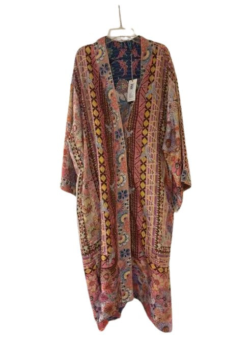 The Maggi Long Kimono - Sage Pink