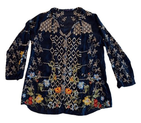 LUCA BLOUSE - BLUE NIGHT
