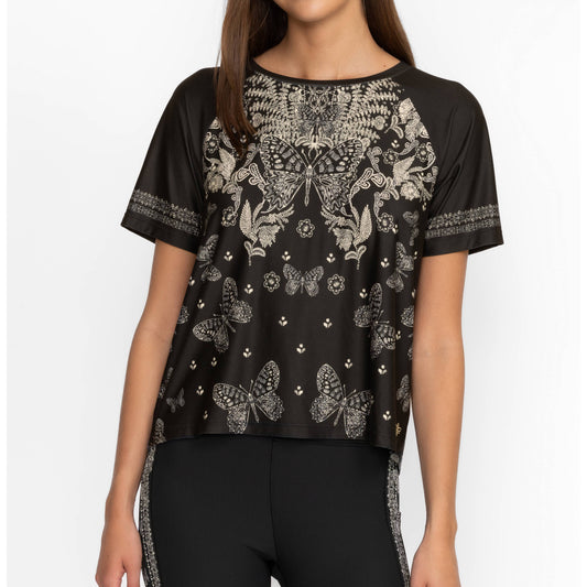 Bee Active Raglan Boxy Crop - Farfalla