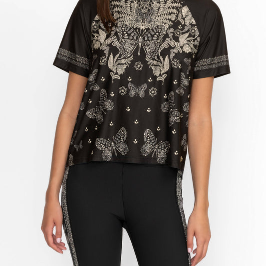 Bee Active Raglan Boxy Crop - Farfalla