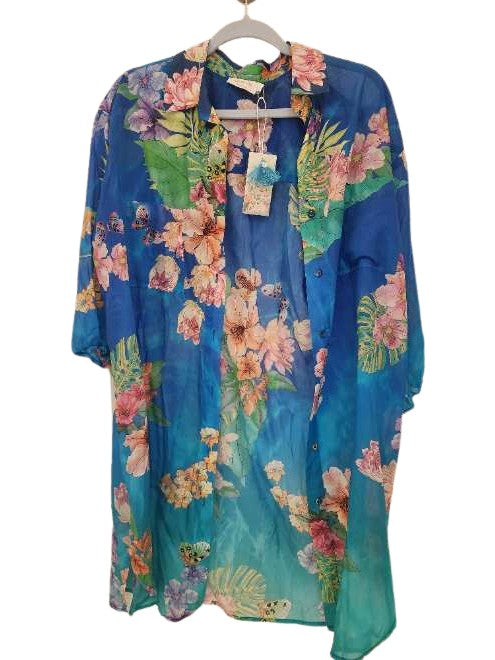 Water Tropic Shirt Dress - Water Tropic