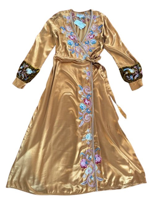 ESME PUFF SLEEVE WRAP DRESS