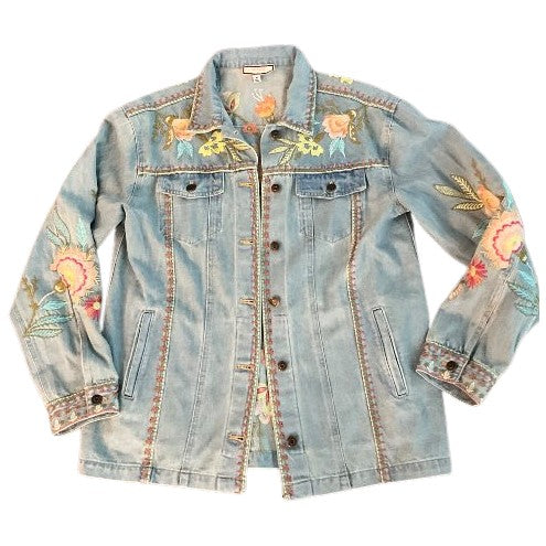 Camellia Oversized Denim Jacket - Light Denim Blue
