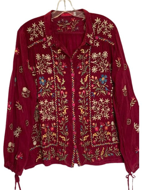 Bethan Blouse - Rose Wine