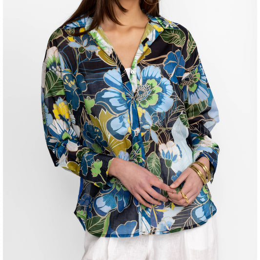 Jenn Curved Hem Yoke Shirt - Jenn