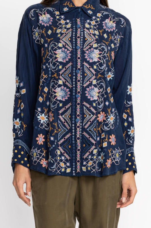 Mckenzie Blouse - Bluenight