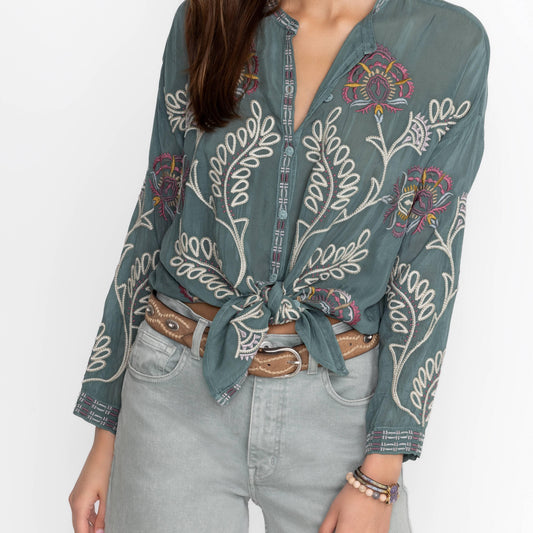 Slim Audrey Tunic - Verdigris