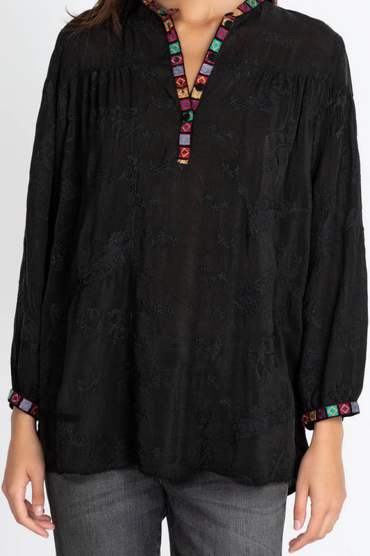 Sante Fe Leta Tunic - Black