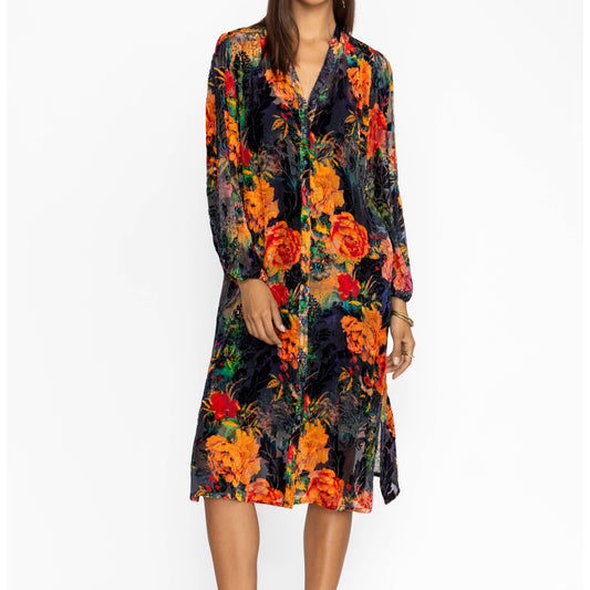 Renna Burnout Dress - Catalina Blue Burnout