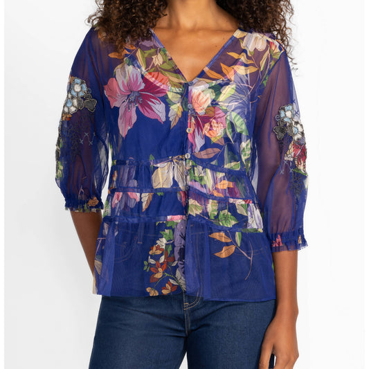 Mazzy Ruched Blouse - Ullani