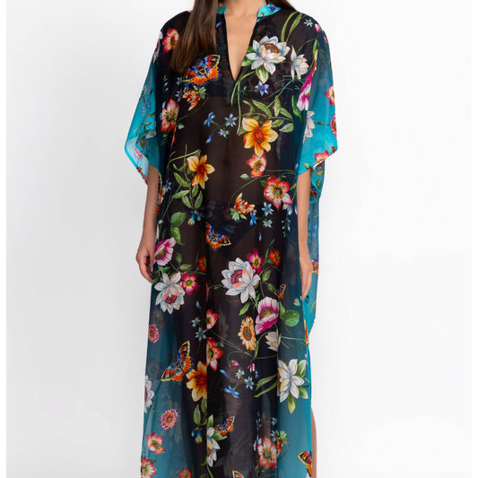 Ombre Garden Black Kaftan - Ombre Garden