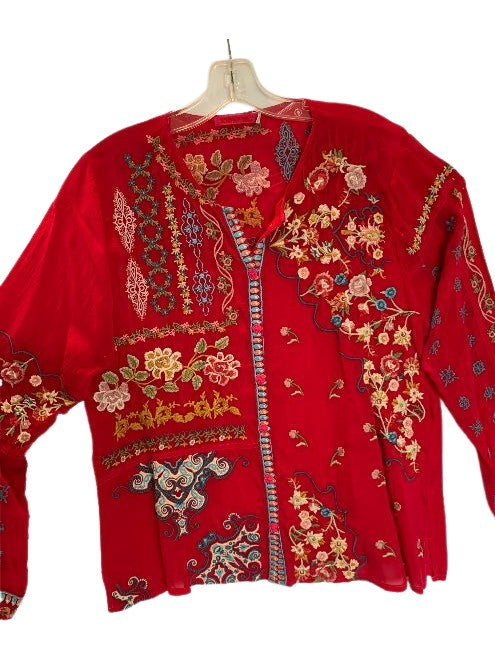 Endora Blouse - Cherries Jubilee
