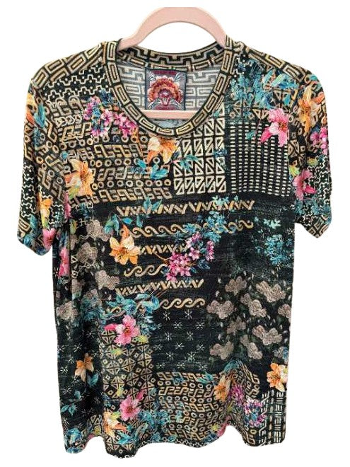 The Janie Favorite Short Sleeve Crew Neck Swing Tee - Weller
