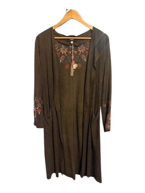 LAILANI SUEDE COAT - OLIVE