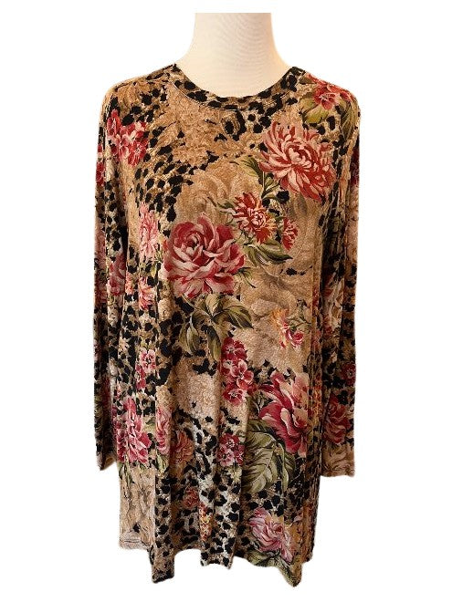 Vintage Rose Swing Tunic - Vintage Rose