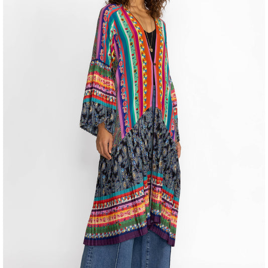 Gemma Pleated Kimono - Multi