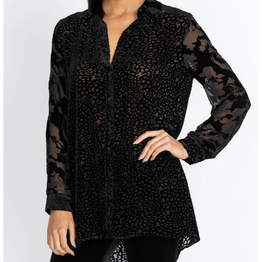Audrey Button Down Shirt - Black