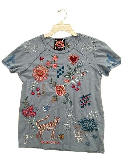 Raw Detail Raglan Tee - Endless Sky