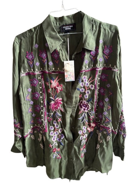 CURACAO OVERSIZED SHIRT TUNIC - DARK ARMY